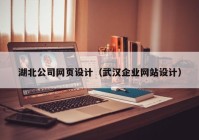 湖北公司网页设计（武汉企业网站设计）